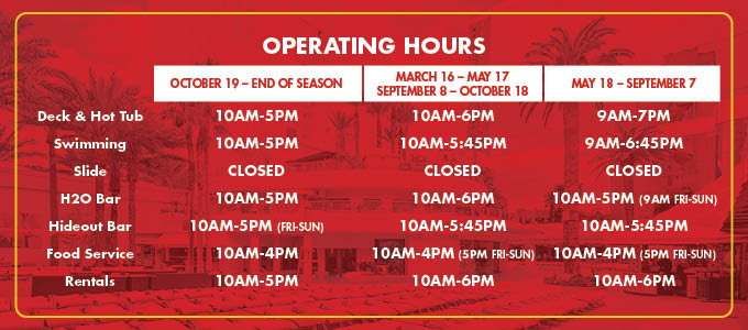Pool Operating Hours