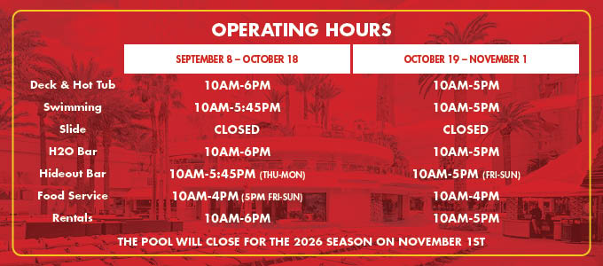 Pool Operating Hours