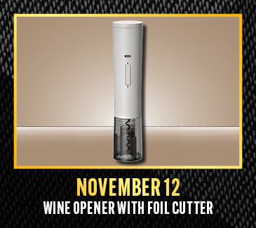November 12 Gift Giveaway - Wine Opener With Foil Cutter