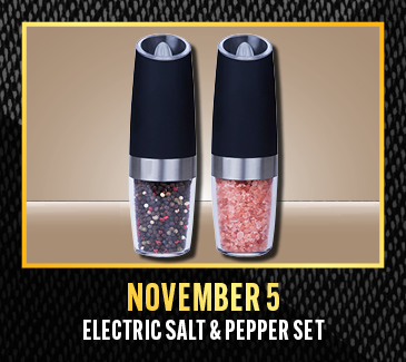 November 5 Gift Giveaway - Electric Salt & Pepper Set
